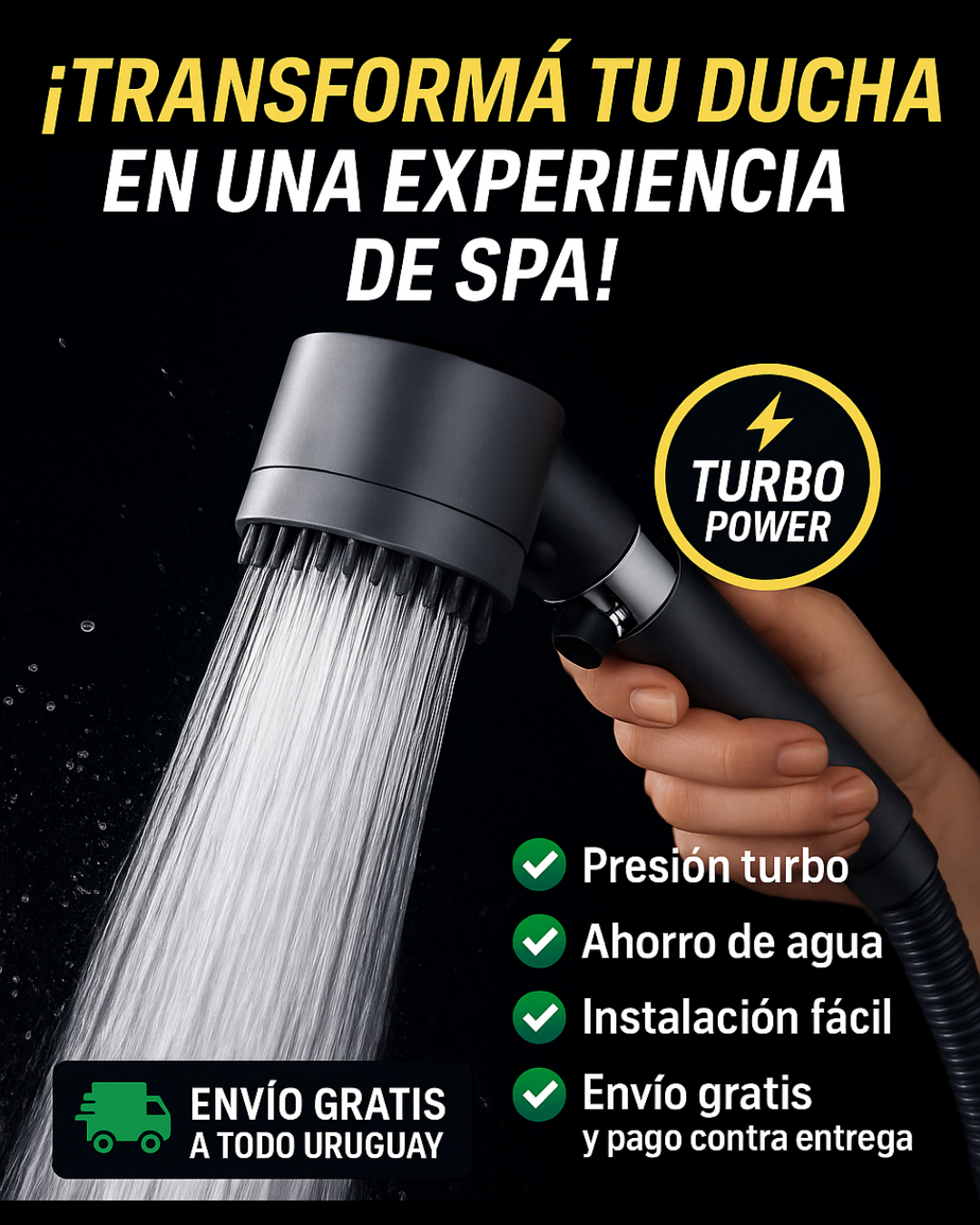 DUCHERO 3.0 CON MASAJEADOR