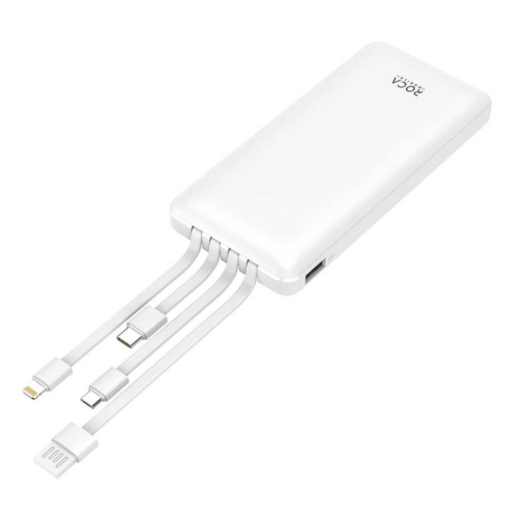 Power bank 10.000 Mah con cables integrados