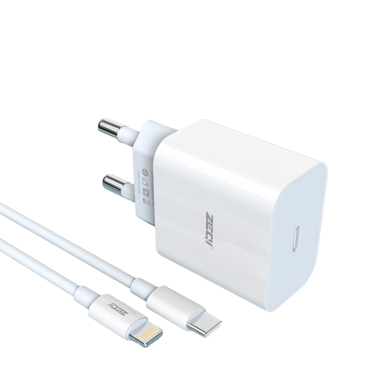 Cargador completo iPhone carga rapida 20w