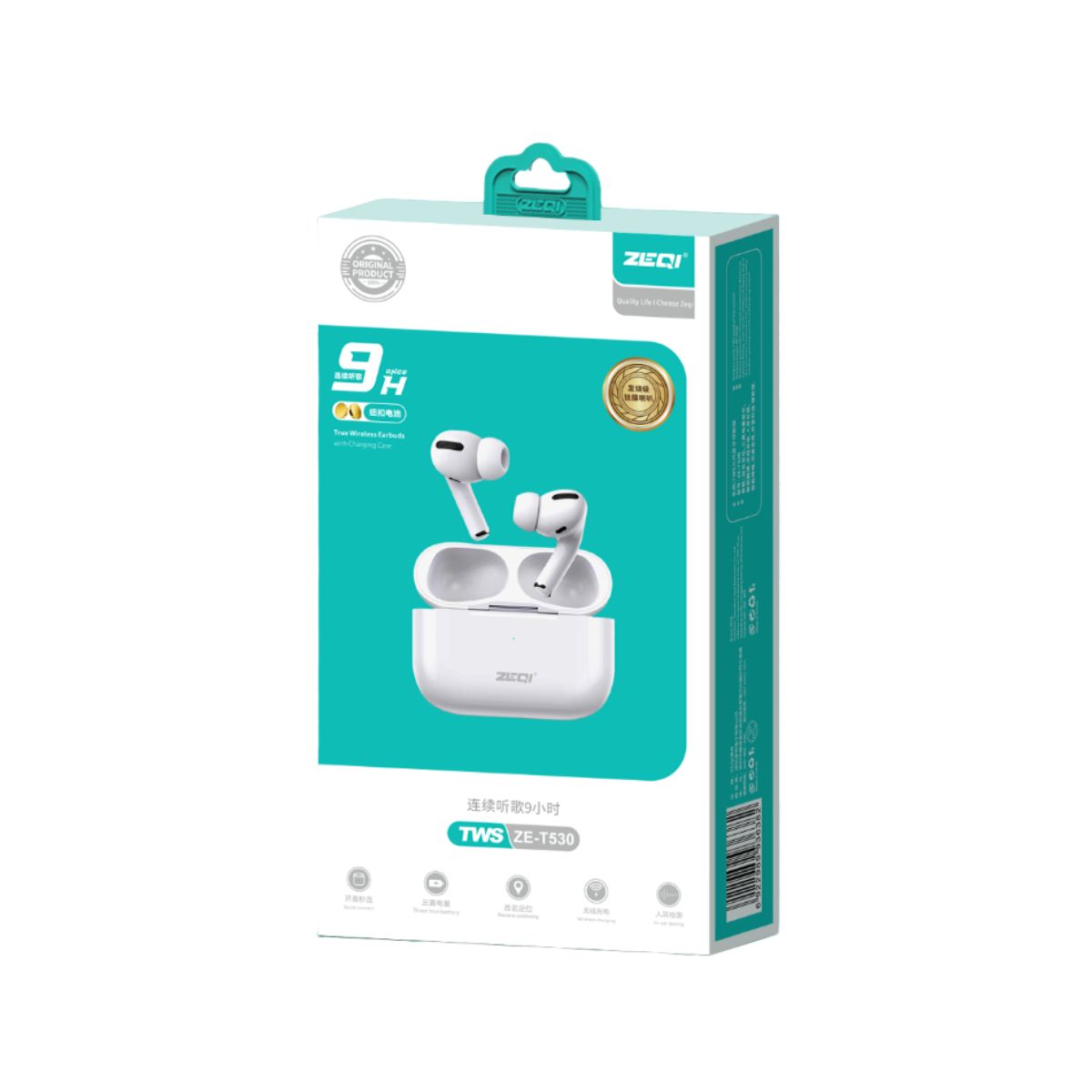Auriculares bluetooth tipo AirPods pro ZEQI T530