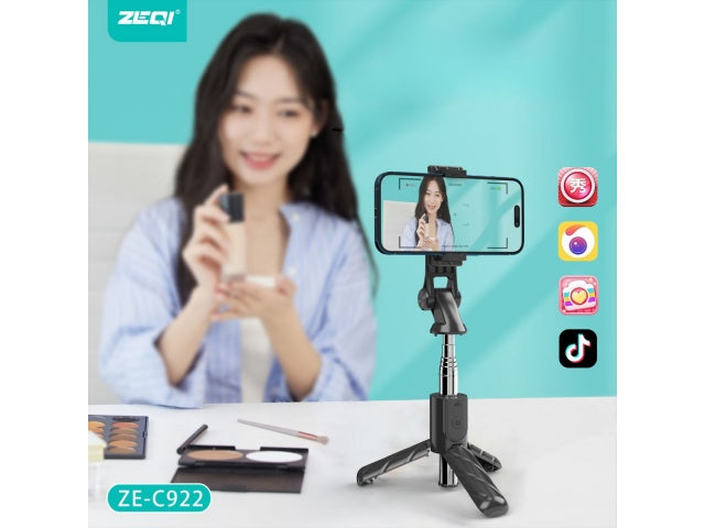 Palo de selfie con trípode y control bluetooth