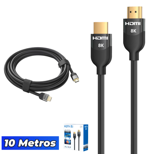 CABLE HDMI 10 metros / Ultra HD / 2.1 / 8k 60 hz / 4K 120hz