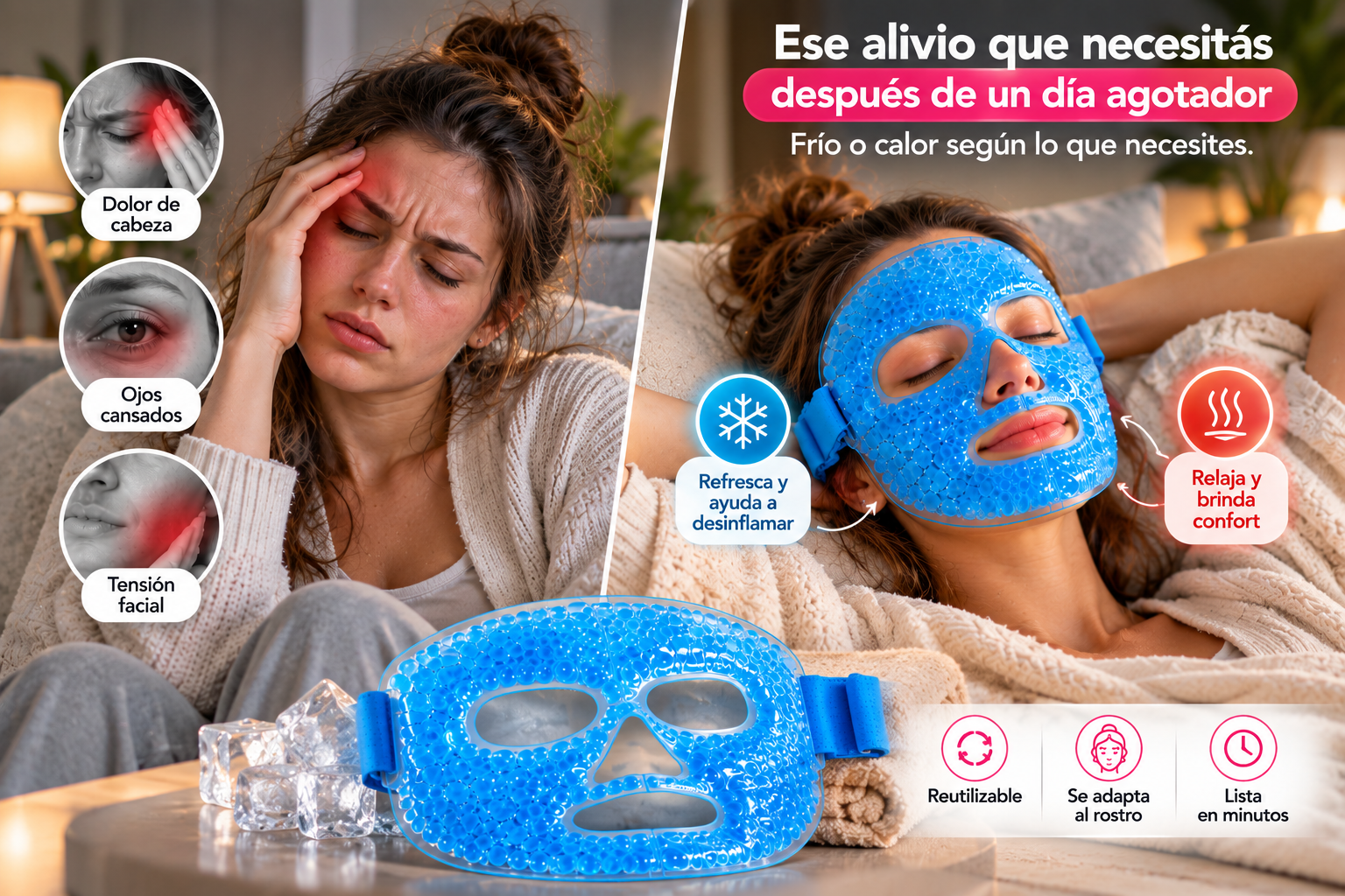 Mascara Facial gel 2 en 1