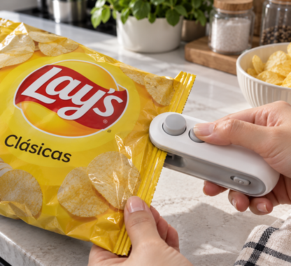 Mini sellador de bolsas