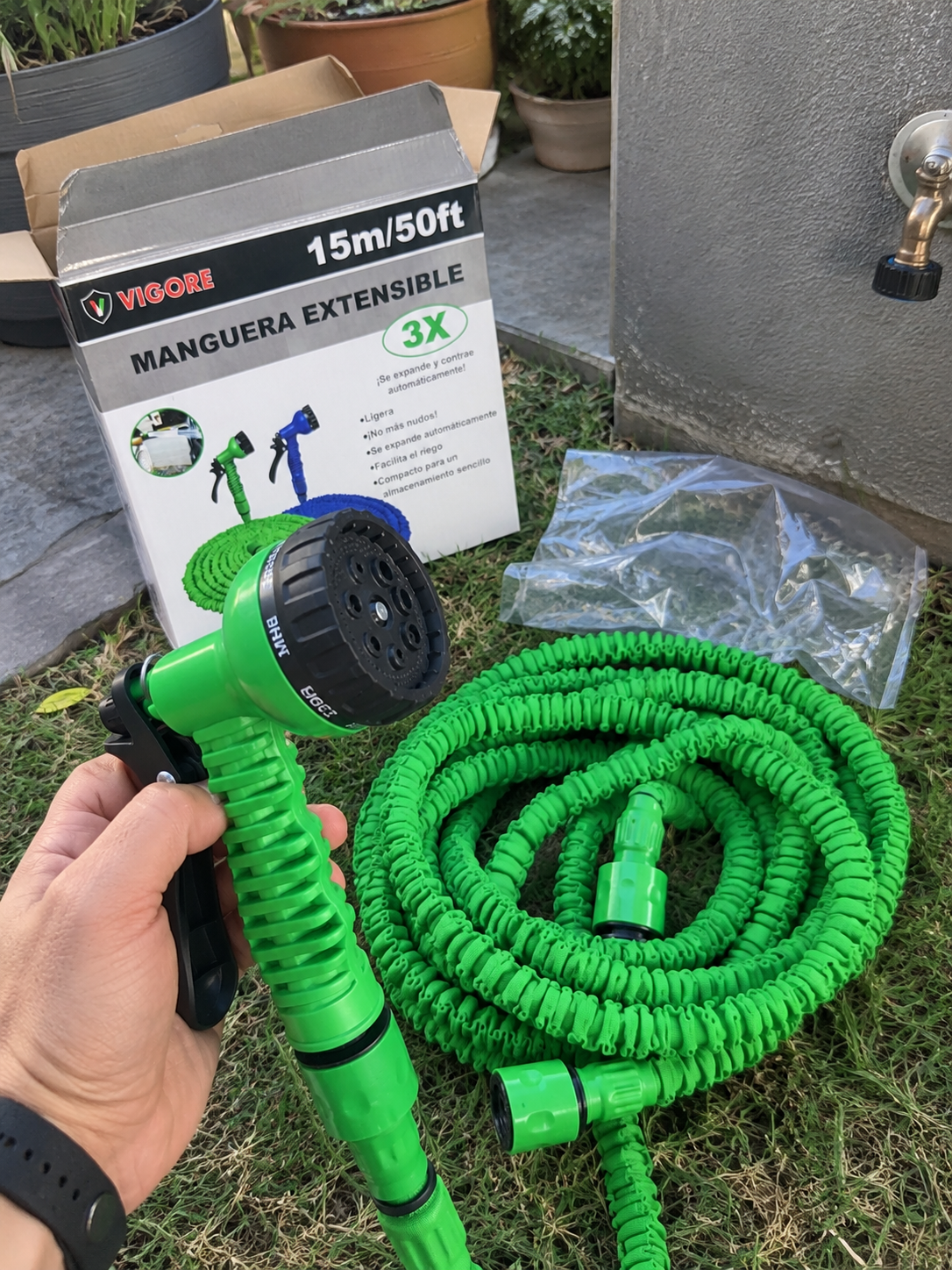 Manguera extensible 15 metros