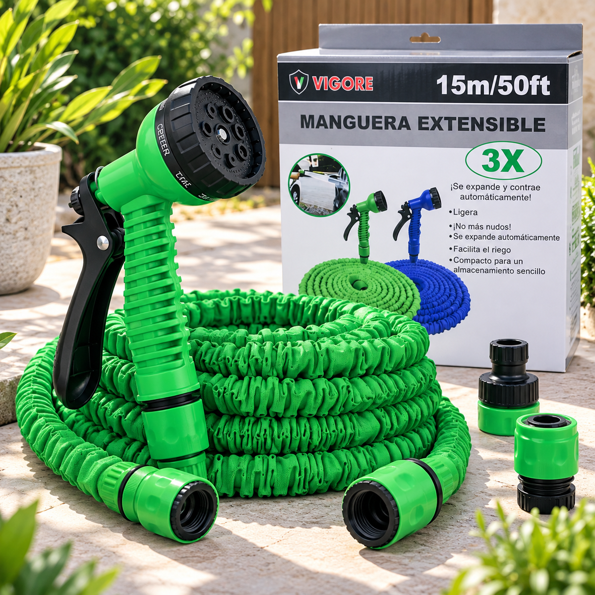 Manguera extensible 15 metros