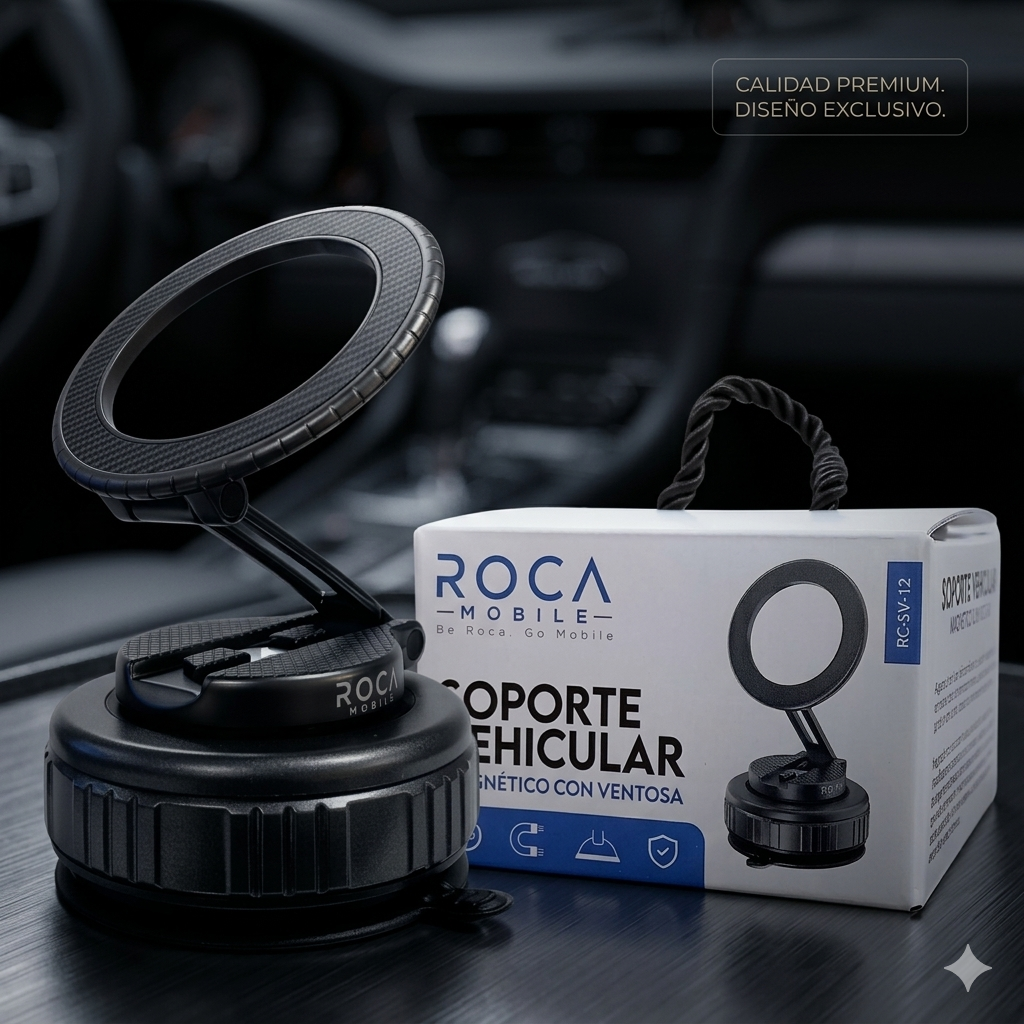 Soporte Magnetico con succión de vacío