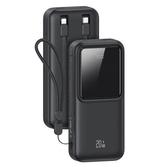 Power bank 20.000 Mah 20w carga rápida con cables integrados
