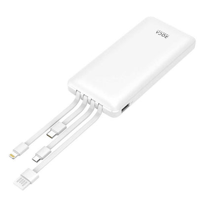 Power bank 10.000 Mah con cables integrados