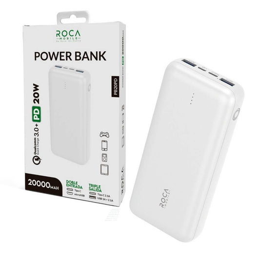 Power bank 20.000 Mah y 20w carga rapida