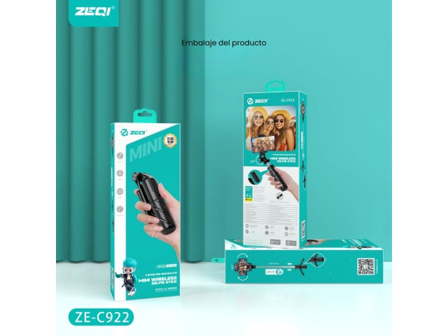 Palo de selfie con trípode y control bluetooth