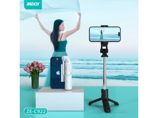 Palo de selfie con trípode y control bluetooth